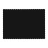 HOFFMASTER 310551 PLACEMAT 9-1/2X14" SCALLOPED BLK