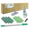 UNGER CK053 INDOOR WINDOW CLEANING KIT, ALUMINUM, 72