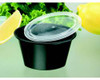 PACTIV E504B CUP SOUFFLE 4 OZ OVAL W/LID PP BLK
