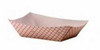SPECIALTY QUALITY PACKAGING 8702 TRAY FOOD 2 LB RED PLAID