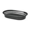 TABLECRAFT PRODUCTS COMPANY 1073BK OVAL PLATTER BSKT,9.25"X6",BLK,PK12