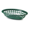 TABLECRAFT PRODUCTS COMPANY 1071FG OVAL SIDE ORDER BSKT,GRN,8"X5.4"X2",PK12