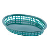 TABLECRAFT PRODUCTS COMPANY 1086FG TEXAS,PLATTER BASKET,OVAL,PLSTC,GRN,PK12