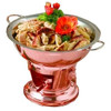 BON CHEF 21001 WOK 3 PC SET 5 QT 18/10 COPPER