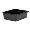 CAMBRO MANUFACTURING 24CW110 PAN FOOD 1/2 SZ 4"D POLY BLK