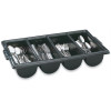 VOLLRATH 52653 VOLLRATH 52653 BLACK 4-COMPARTMENT CUTLE