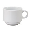 VERTEX CHINA AL-1S CUP 8 OZ STKG ALPINE EURO UNDEC BRT WHT