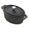 AMERICAN METALCRAFT CIPOV63 POT 6-1/2X2-5/8" MINI CAST IRON OVAL