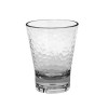 FRONT OF THE HOUSE ADO006CLT23 GLASS ROCKS HAMMERED DRINKWISE 10OZ PLAS