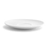 FRONT OF THE HOUSE DBB003WHP23 SAUCER BOUILLON 6" SQR SPIRAL PORC WHT