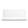 FRONT OF THE HOUSE DAP028WHP23 PLATE RECT 4X12" CANVAS WHT