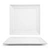 FRONT OF THE HOUSE DDP021WHP22 PLATE SQR 10" SPIRAL WHT