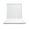 FRONT OF THE HOUSE DOS005WHP21 PLATE SQR 12" MOD WHT