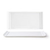 FRONT OF THE HOUSE DAP040WHP23 PLATE RECT 4X8" NOUVELLE WHT