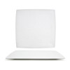 FRONT OF THE HOUSE DOS017WHP21 PLATE SQR 12-1/2" CANVAS WHT