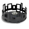 ROSSETO SM106 WARMER 7" PAMELA CENTER BLK MATTE FINISH
