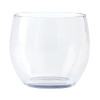 G E T ENTERPRISES SW-1460-CL GLASS WINE STEMLESS 8 OZ PLAS CLR