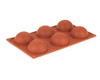 J.B. PRINCE M510 F MOLD HEMISPHERE 6 CAV SILICONE ORG