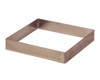 J.B. PRINCE M605 8 RING DESSERT MOLD 8" SQUARE SS