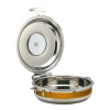 BON CHEF 60030CFORANGESHL POT 6 QT W/HINGED LID SS ORG FRENCH