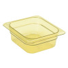 CAMBRO MANUFACTURING 62HP150 PAN FOOD HI HEAT 1/6 SZ 2-1/2"D AMBER