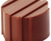 J.B. PRINCE K597 PAN MOLD CHOCOLATE RIDGED CYLINDER