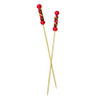 PACKNWOOD 209BBFUJI PICK NAT BEADS 4-5/7" BAMBOO RED