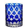HOSPITALITY GLASS BRANDS HG90428-006 GLASS ROCKS 13-1/2 OZ BALMORAL SAPPHIRE