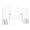 ROSSETO AG013 GUARD SNEEZE W/DOOR 48X28" ACRYLIC CLR