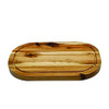 WILMAX USA ZG-660412 TRAY OVAL 12" X 8" ACACIA ZAVIS GRN
