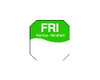 DAYMARK FOOD SAFETY SYSTEMS 1100605 LABEL 1" FRIDAY TRILINGUAL OCTAGON
