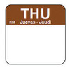 DAYMARK FOOD SAFETY SYSTEMS 1101114 LABEL 1X1" THURSDAY ROLL 1000 CT