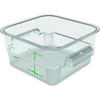 CARLISLE FOOD SERVICE PRODUCTS 1195007 CONT STORAGE SQ 2 QT POLYCARB CLR