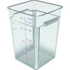 CARLISLE FOOD SERVICE PRODUCTS 11956AF07 CONT FOOD STORAGE 22 QT SQR POLY CLR