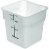 CARLISLE FOOD SERVICE PRODUCTS 11961PE02 CONT FOOD STORAGE 4 QT SQR PLAS WHT