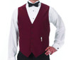 CHEF WORKS 2400-BUR-2XL VEST MENS 2XL POLY BURGUNDY
