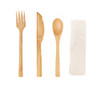 PACKNWOOD 210CVBAK4K KIT CUTLERY 4/1 NATURAL BAMBOO