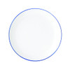 LIFETIME PRODUCTS 5256491 PLATE COUPE 7-7/8" BISTRO BLUE PORC WHT