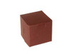 BOXIT CORPORATION 444B-513 BOX BAKERY LOCK 4X4X4" CHOCOLATE