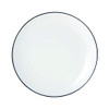 LIFETIME PRODUCTS 5260370 PLATE COUPE 7-7/8" BISTRO BLACK PORC WHT