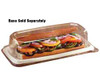 SABERT 531045D300 LID F/ RECT MED CONT PLAS CLR