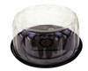 PACTIV CB13B575RY CONT CAKE 13X5-3/4" BLK W/CLR DOME LID