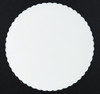 KWICKWAY PRODUCTS CORPORATION COAST15SCWT COASTER NONSLIP 15" SCALLOPED EDGE WHT