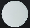 KWICKWAY PRODUCTS CORPORATION COAST4SCSSL COASTER NONSLIP 4" SCALLOPED EDGE SLV