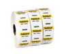 NATIONAL CHECKING JR102-3 LABEL ROLL 1X1" 500/ROLL TUES REMOVABLE