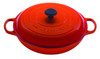 LE CREUSET OF AMERICA LS2532-322SS BRAZIER 5 QT RND CAST IRON FLAME