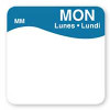 DAYMARK FOOD SAFETY SYSTEMS IT1100341 LABEL 1" REMOVABLE MONDAY