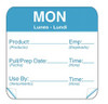 DAYMARK FOOD SAFETY SYSTEMS IT1142981 LABEL 2X2 TK 500 CT SHELF LIFE DOW MON