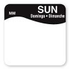 DAYMARK FOOD SAFETY SYSTEMS IT1100347 LABEL 1" REMOVABLE SUNDAY
