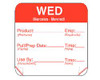 DAYMARK FOOD SAFETY SYSTEMS IT115151-3 LABEL 2X2" WEDNESDAY TOUGH MARK 500CT